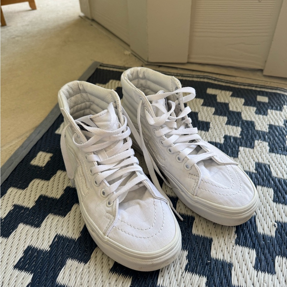 Vans White High-Top Sneakers